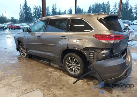 2017 Toyota Highlander Hybrid Xle из США, поврежденный, VIN 5TDJGRFH5HS030248